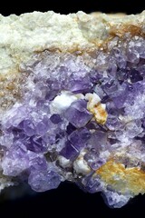 Fluorapatite, also called fluoroapatite, a phosphate mineral from Viitaniemi pegmatite quarry...