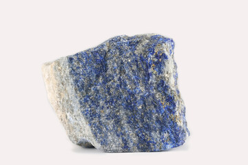 Lapis lazuli, or lapis for short, is a deep-blue metamorphic rock used as a semi-precious stone