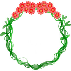 Flower crown,postcard greetingcard