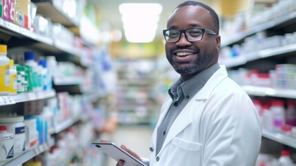 Fototapeta premium Portrait of a Smiling Pharmacist