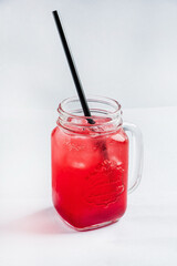 summer lemonade in the glass