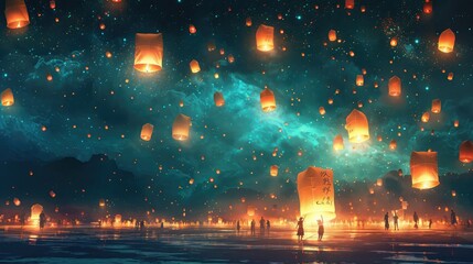 banner background of National Day of Light theme banner design for microstock, no text, and wide copy space, [A series of images showing lights