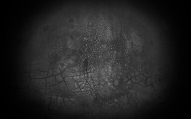 Old wall texture cement dark black gray background abstract grey color design are light with white gradient background.