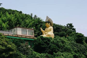 Sanbangsa or Bomunsa Temple located at the foot of the Sanbangsan mountain where a Buddha statue is enshrined.