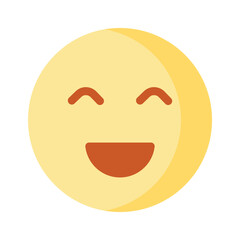An editable icon of laughing emoji, easy to use and download