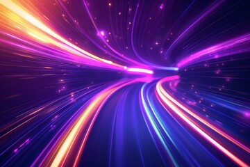 Road-defining light tunnel, the digitalization of the internet transmission speed notion, and networking concepts