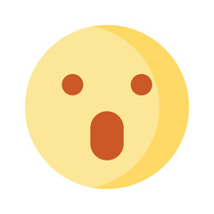 Oh My God expression emoji vector design, editable vector