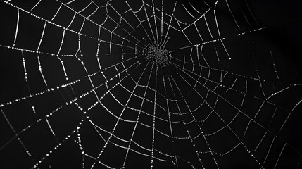 Obraz premium 蜘蛛の巣の背景イメージ