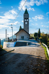 A balcony overlooking Friuli. The small town of Stella and its breathtaking view.