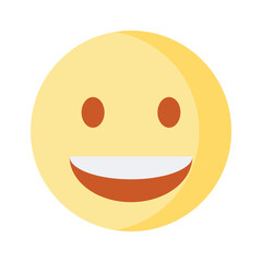 An editable icon of laughing emoji, easy to use and download