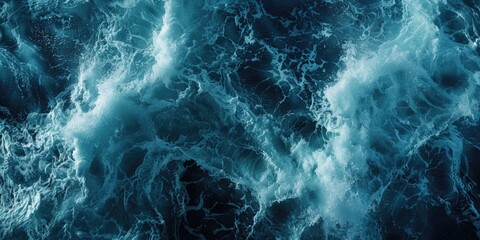 A close up of a body of water with waves. Ideal for nature backgrounds - Powered by Adobe