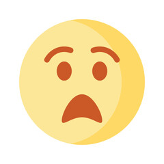 Scared emoji vector design, premium icon easy to use and download