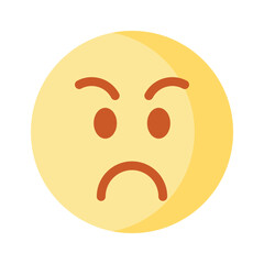 Have a look at this amazing icon of angry emoji, premium vector