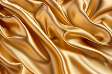 golden color smooth satin fabric wallpaper