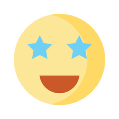 Get this creative excitement emoji in modern style