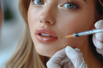 beauty shots. The concept of a beauty and health salon