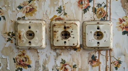 Exposing sockets before wallpapering an apartment