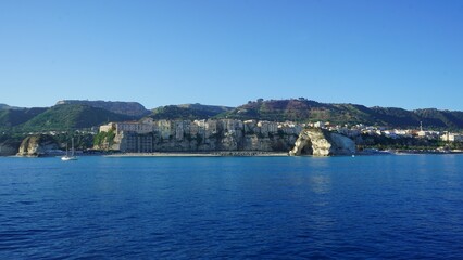 Fototapeta premium view from the sea, Tropea, Italy