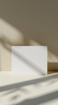 a7 flat card mockup, mockup blank