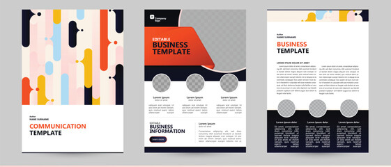 abstract people talk, women teenagers talking, social discussion brochure booklet template, cover background and text information layout on page. business document, report, poster or advertisement