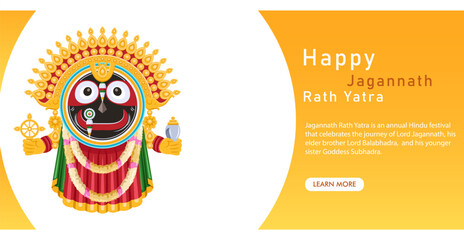 Jagannath Rath Yatra banner design concept