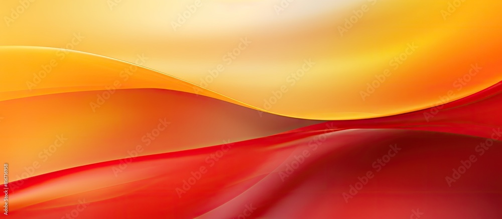 Poster The copy space image showcases a background featuring a striking combination of red and yellow tones on a paper banner