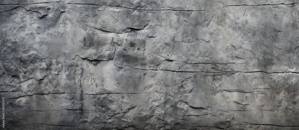Poster Stone or concrete wall with rough texture covered in lines and scratches Can be used as a background image with copy space for text or decoration Ideal as a template for various themes