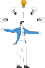 Business idea Businessman, Growth, balance, success, business opportunities concept