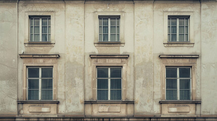 Obraz premium architectual building facade with windows