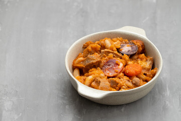 typical portuguese dish Feijoada a transmontana