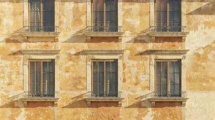 Obraz premium architectual building facade with windows