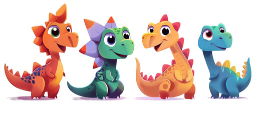 Obraz premium set of funny monsters