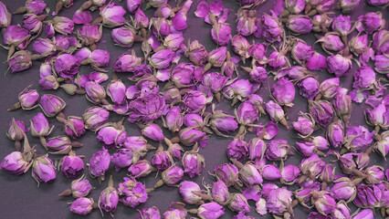 Purple dried rose buds flower