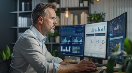 Crm business analysis dashboard  ai driven hr overview   performance intelligence platform