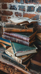 Timeless Tales: A Vintage Collection of Well-Loved Worn Books