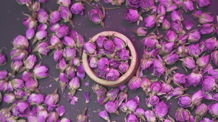 Rose buds for herbal tea