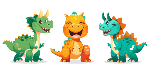 Obraz premium set of funny monsters