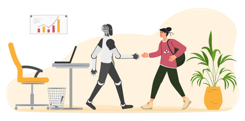 Robot People Joint work AI Collaboration Teamwork