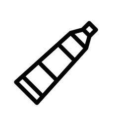 Toothpaste icon in black and outline style