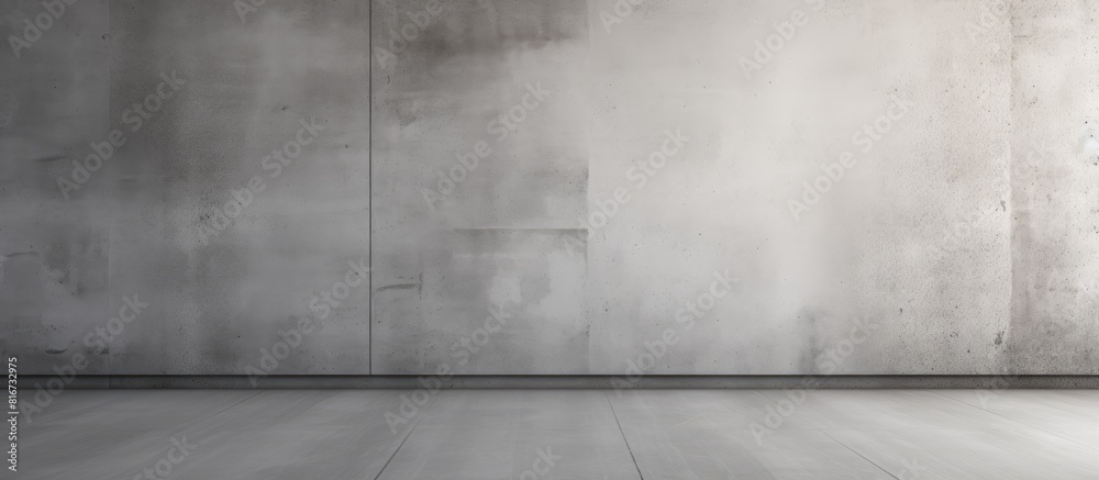 Poster The stylish grunge background wall with a trendy grey cement texture creates a unique and modern backdrop Its concrete pattern provides ample space for adding a message