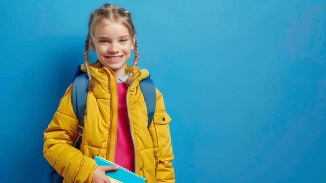 Girl Ready for School Adventure
