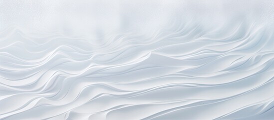 Copy space image of the snowy white background showcasing its unique texture