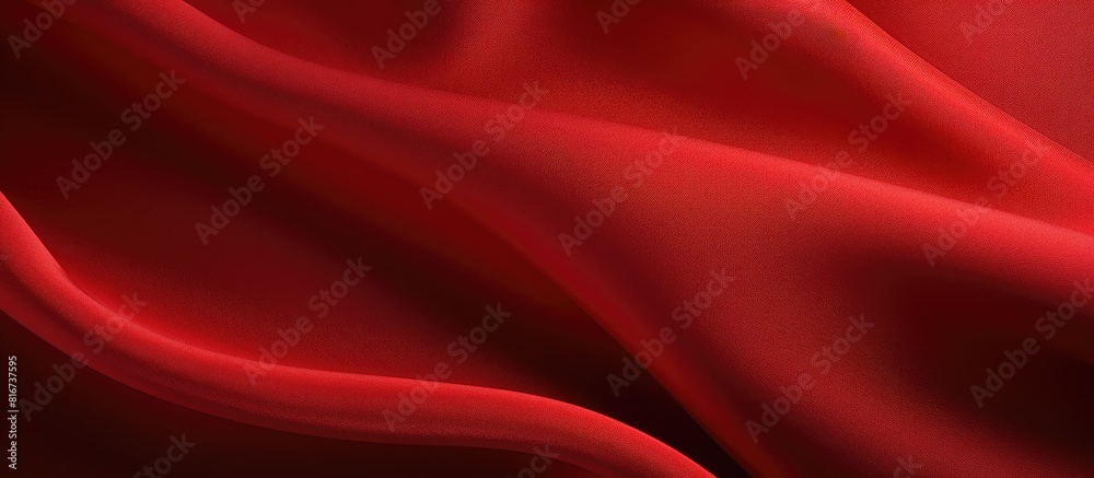 Poster The red sport fabric texture can be seen in this copy space image