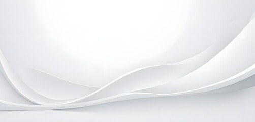 Obraz premium Wide White Background 3d illustration