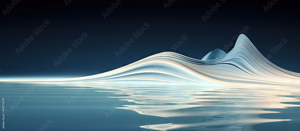 Aufkleber The wind causes ripples on the water s surface. with copy space image. Place for adding text or design