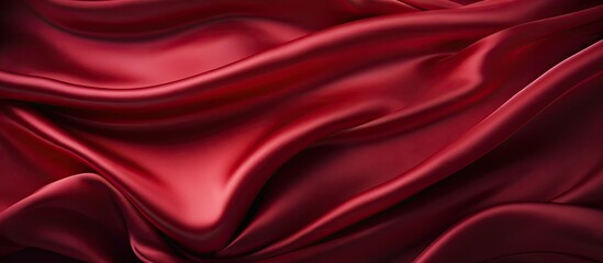 Obraz premium A stunning image featuring a luxurious red silk linen perfect for adding your own content with ample empty space