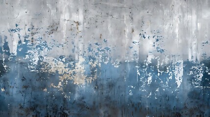Fototapeta premium Abstract painting with blue and gray.