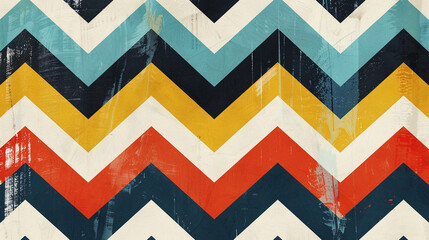 Modern Chevron Print A modern chevron print pattern design with bold zigzag stripes and contemporary color palettes creating a dynamic and stylish motif 