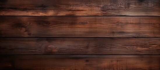 A copy space image of a rustic and earthy dark brown wooden background