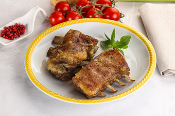 Roasted Lamb ribs with spices